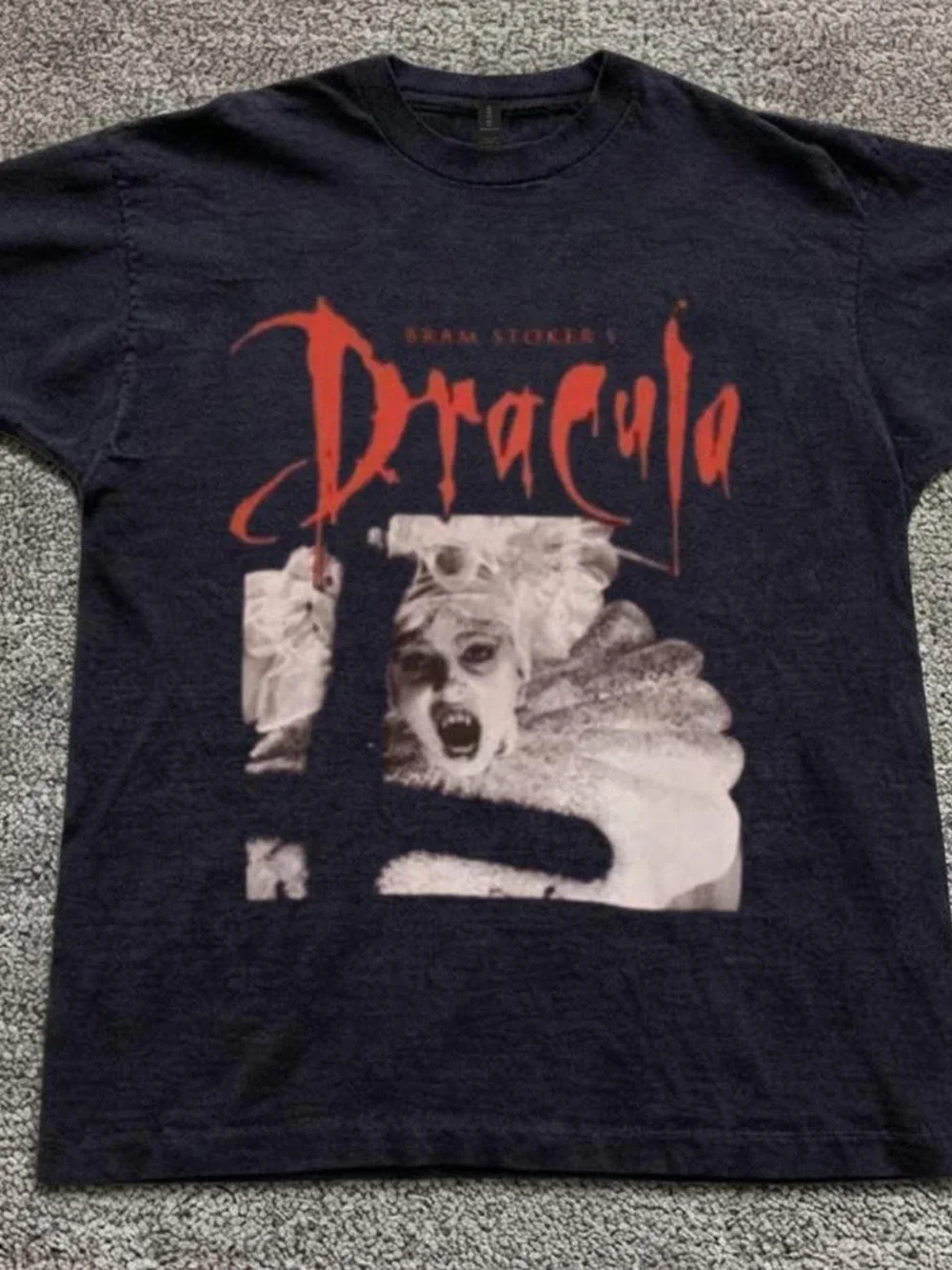Dracula Graphic Tee - Black and Red Men’s Shirt